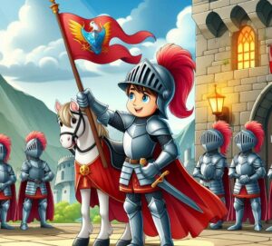 The Brave Knight and the Dragon's Treasure