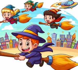 The Flying Broomstick Race