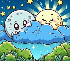 The Moon's Starry Friends