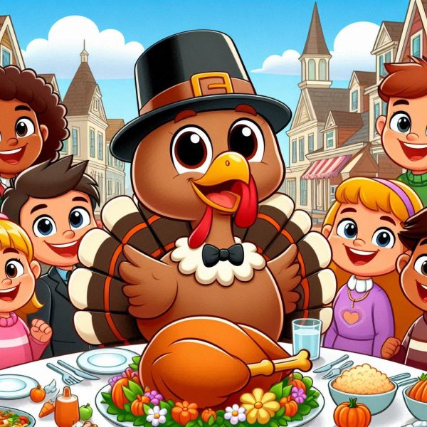 turkey with bowtie