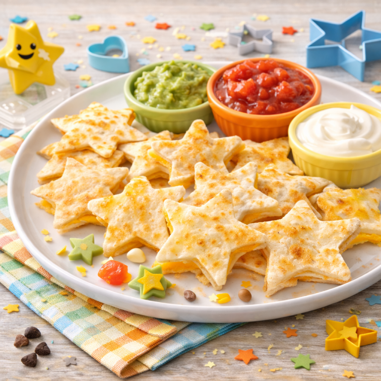 Read more about the article <span style="color: red; font-weight: bold;">New! </span>⭐ Cheese Quesadilla Stars