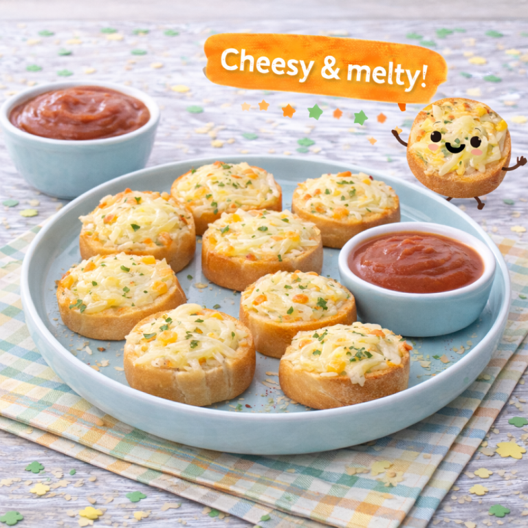 Read more about the article <span style="color: red; font-weight: bold;">New! </span>🧀 Cheesy Garlic Bread Bites