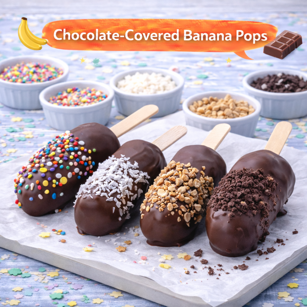 You are currently viewing <span style="color: red; font-weight: bold;">New! </span>🍌 Chocolate-Covered Banana Pops