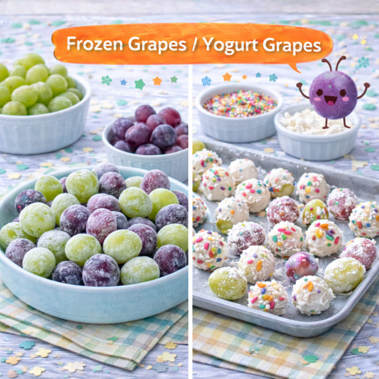 Read more about the article <span style="color: red; font-weight: bold;">New! </span>🍇 Frozen Grapes / Yogurt Grapes