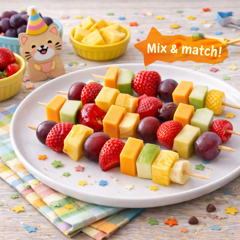 Read more about the article <span style="color: red; font-weight: bold;">New! </span>🧀 Fruit & Cheese Kabobs