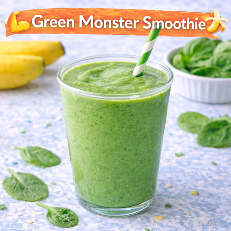 Read more about the article <span style="color: red; font-weight: bold;">New! </span>🥬🍌 Green Monster Smoothie