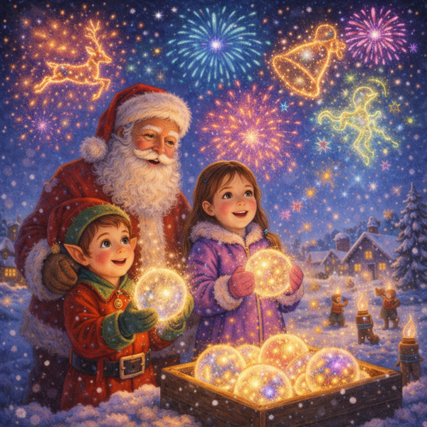 NY eve at north pole