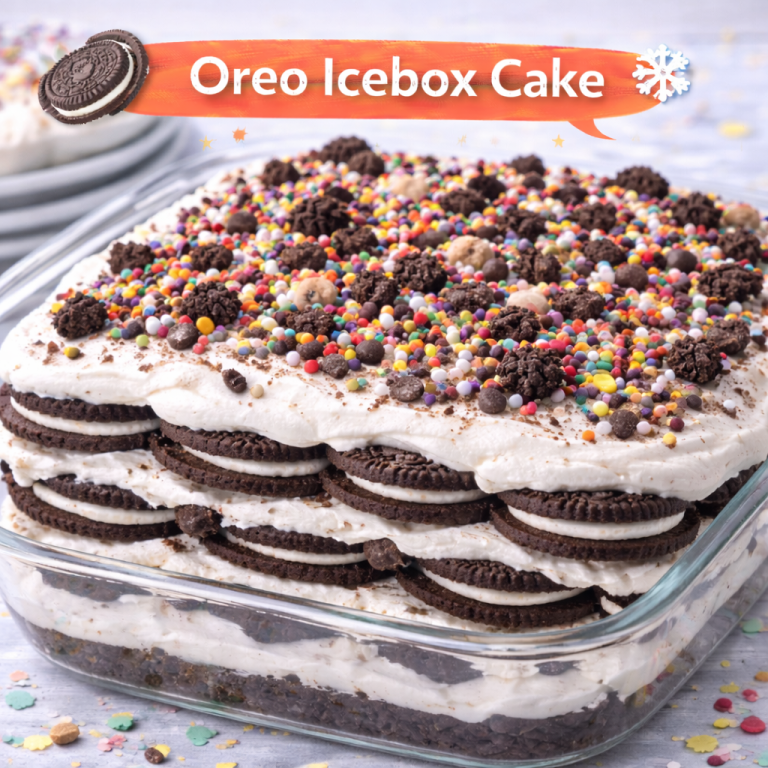 Read more about the article <span style="color: red; font-weight: bold;">New! </span>🍪 Oreo Icebox Cake