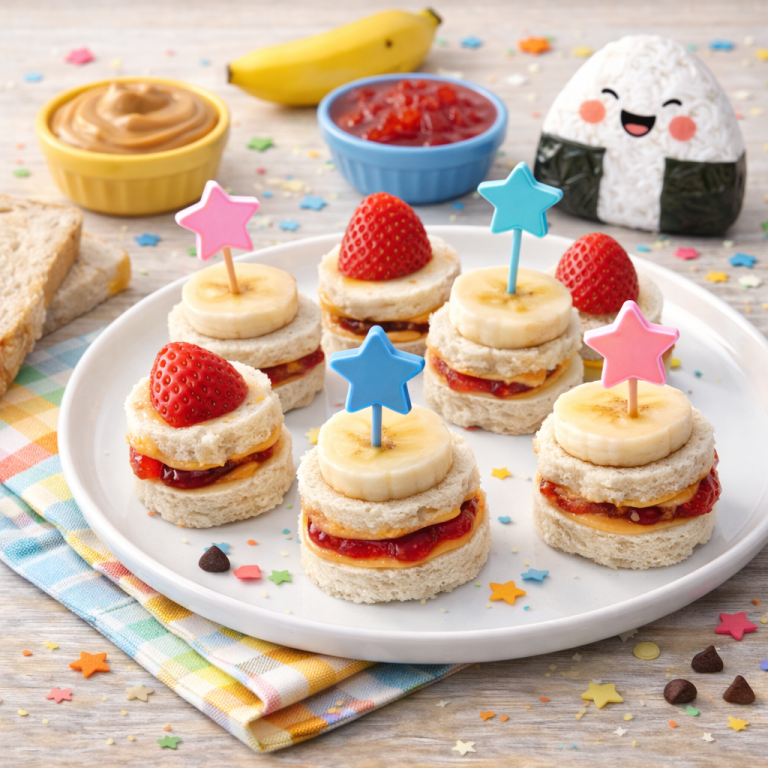 Read more about the article <span style="color: red; font-weight: bold;">New! </span>🍙 PB&J Sushi Rolls