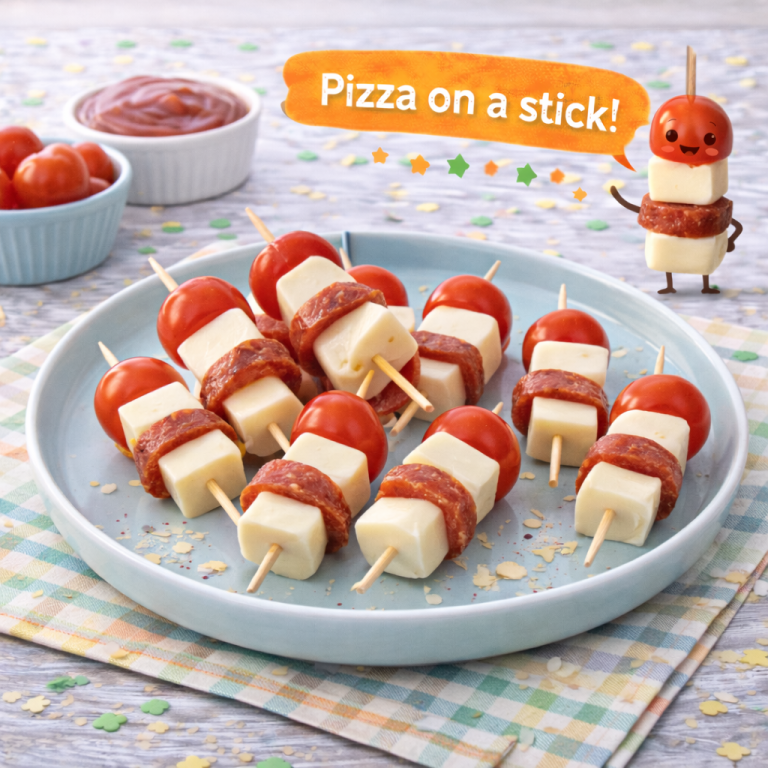 Read more about the article <span style="color: red; font-weight: bold;">New! </span>🍡 Pizza Skewers