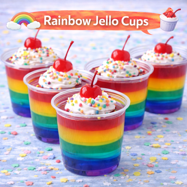 Read more about the article <span style="color: red; font-weight: bold;">New! </span>🌈 Rainbow Jello Cups