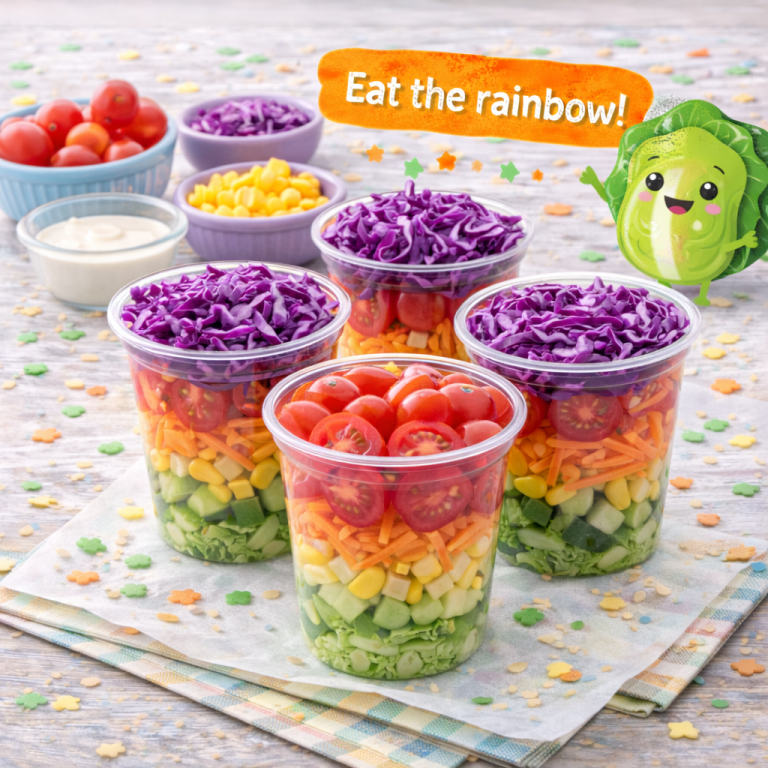 Read more about the article <span style="color: red; font-weight: bold;">New! </span>🥗 Rainbow Salad Cups