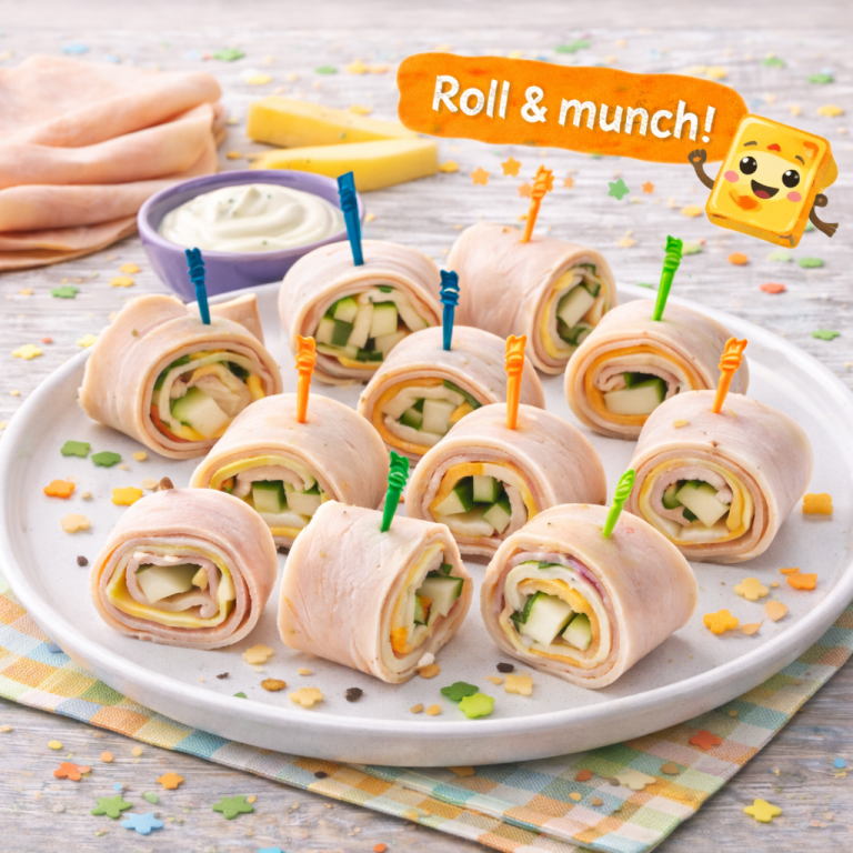 Read more about the article <span style="color: red; font-weight: bold;">New! </span>🧀 Turkey & Cheese Roll-Ups