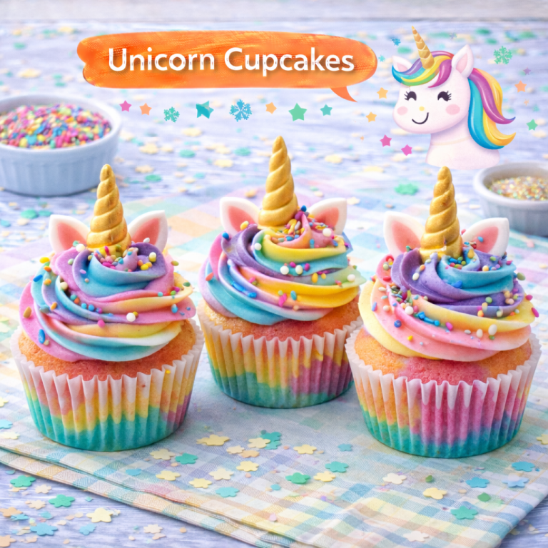 Read more about the article <span style="color: red; font-weight: bold;">New! </span>🦄 Unicorn Cupcakes