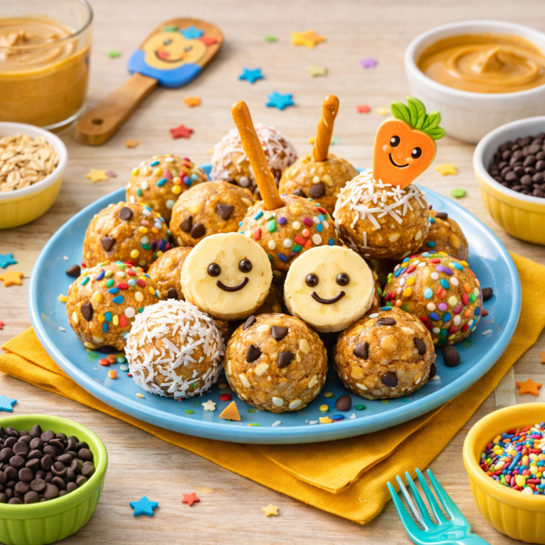 Read more about the article <span style="color: red; font-weight: bold;">New! </span>🥜 No-Bake Peanut Butter Energy Balls