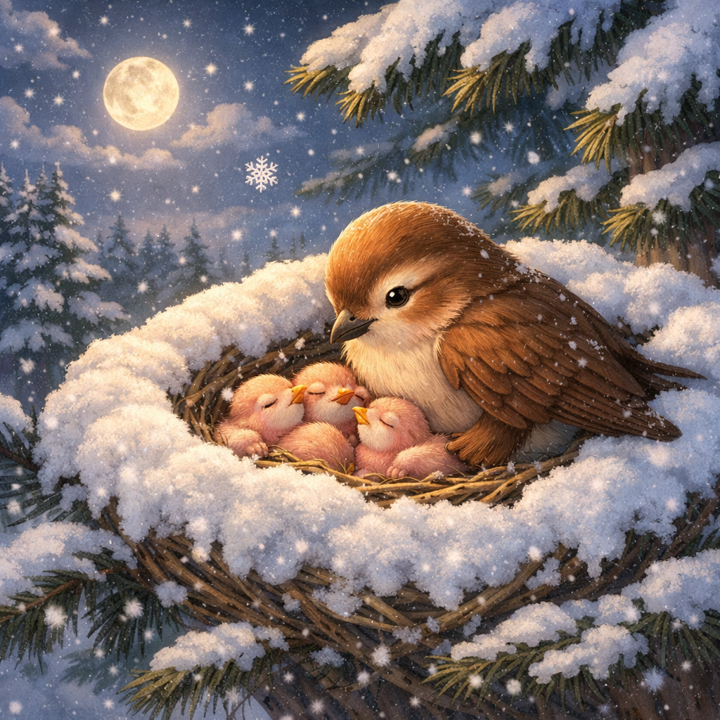 You are currently viewing <span style="color: red; font-weight: bold;">New! </span>The Little Bird and the Kind Snow