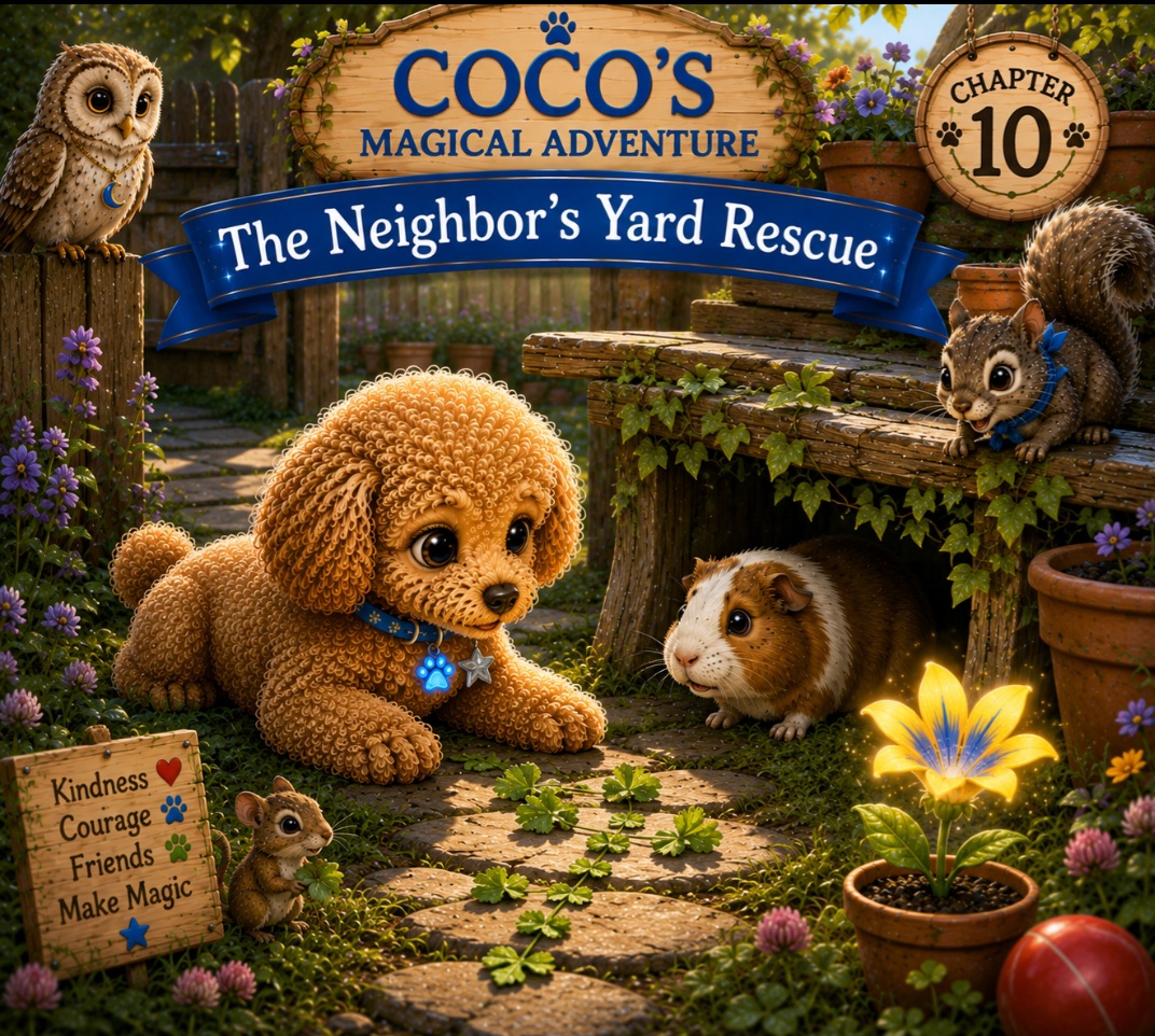 You are currently viewing <span style="color: red; font-weight: bold;">New! </span>Chapter 10: The Neighbor’s Yard Rescue