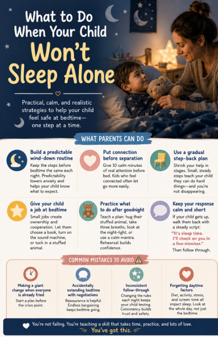 You are currently viewing What to Do When Your Child Won’t Sleep Alone