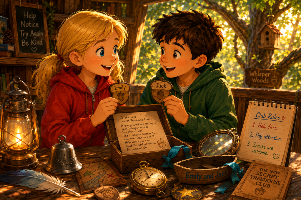 You are currently viewing <span style="color: red; font-weight: bold;">New! </span>Chapter 13: The New Secret Treehouse Club