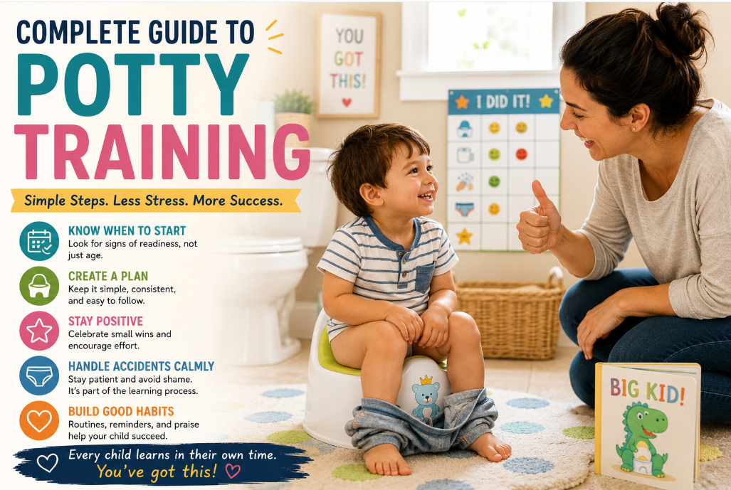 You are currently viewing <span style="color: red; font-weight: bold;">New! </span>Complete Guide to Potty Training
