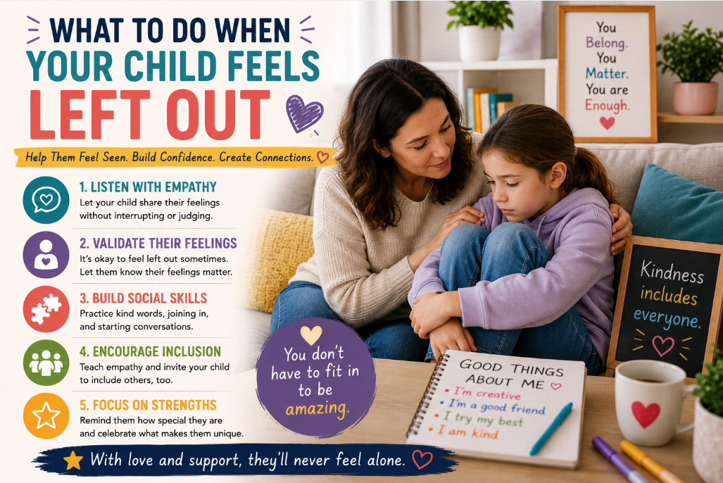 You are currently viewing <span style="color: red; font-weight: bold;">New! </span>What to Do When Your Child Feels Left Out