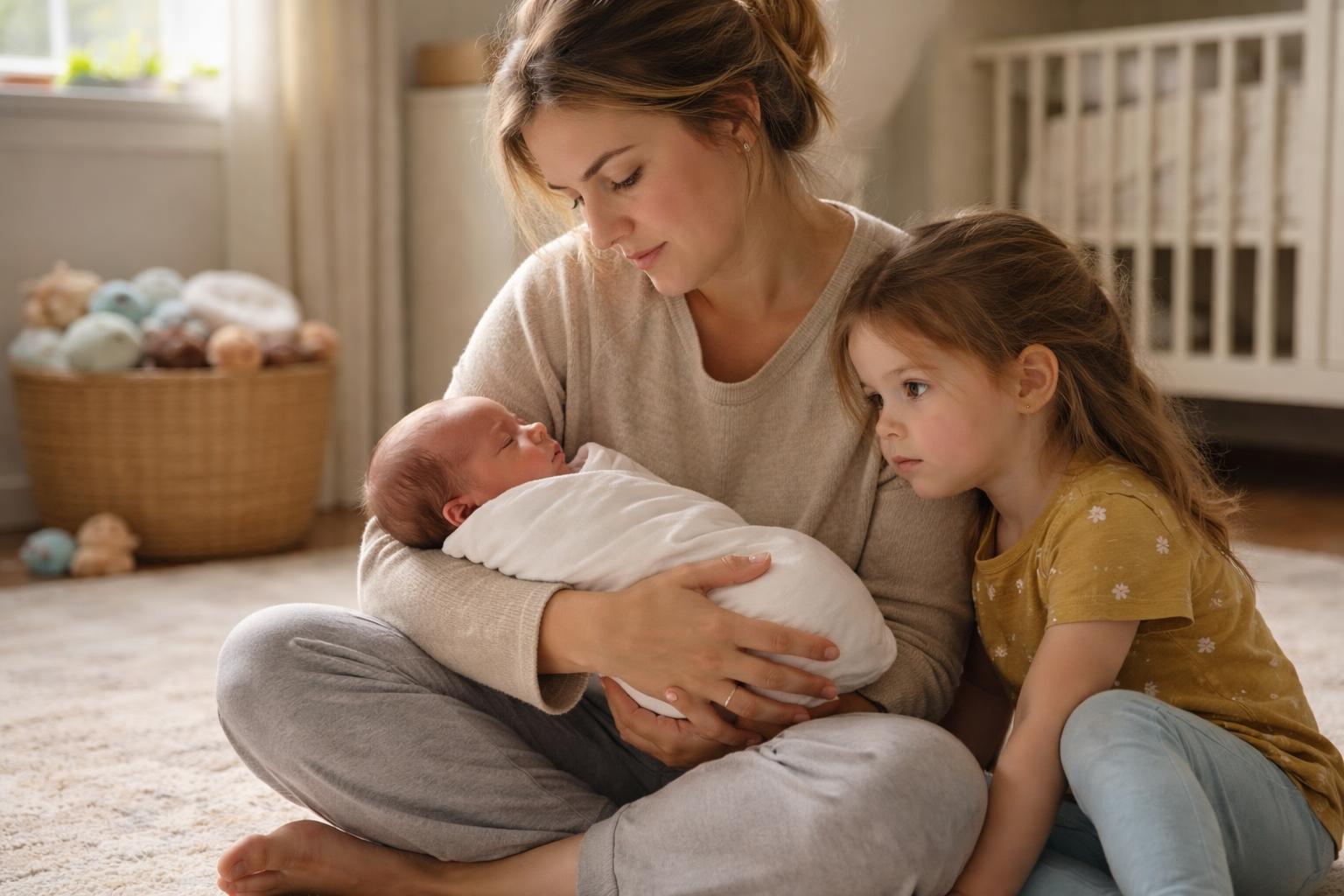 You are currently viewing <span style="color: red; font-weight: bold;">New! </span>Helping Kids Adapt to New Siblings