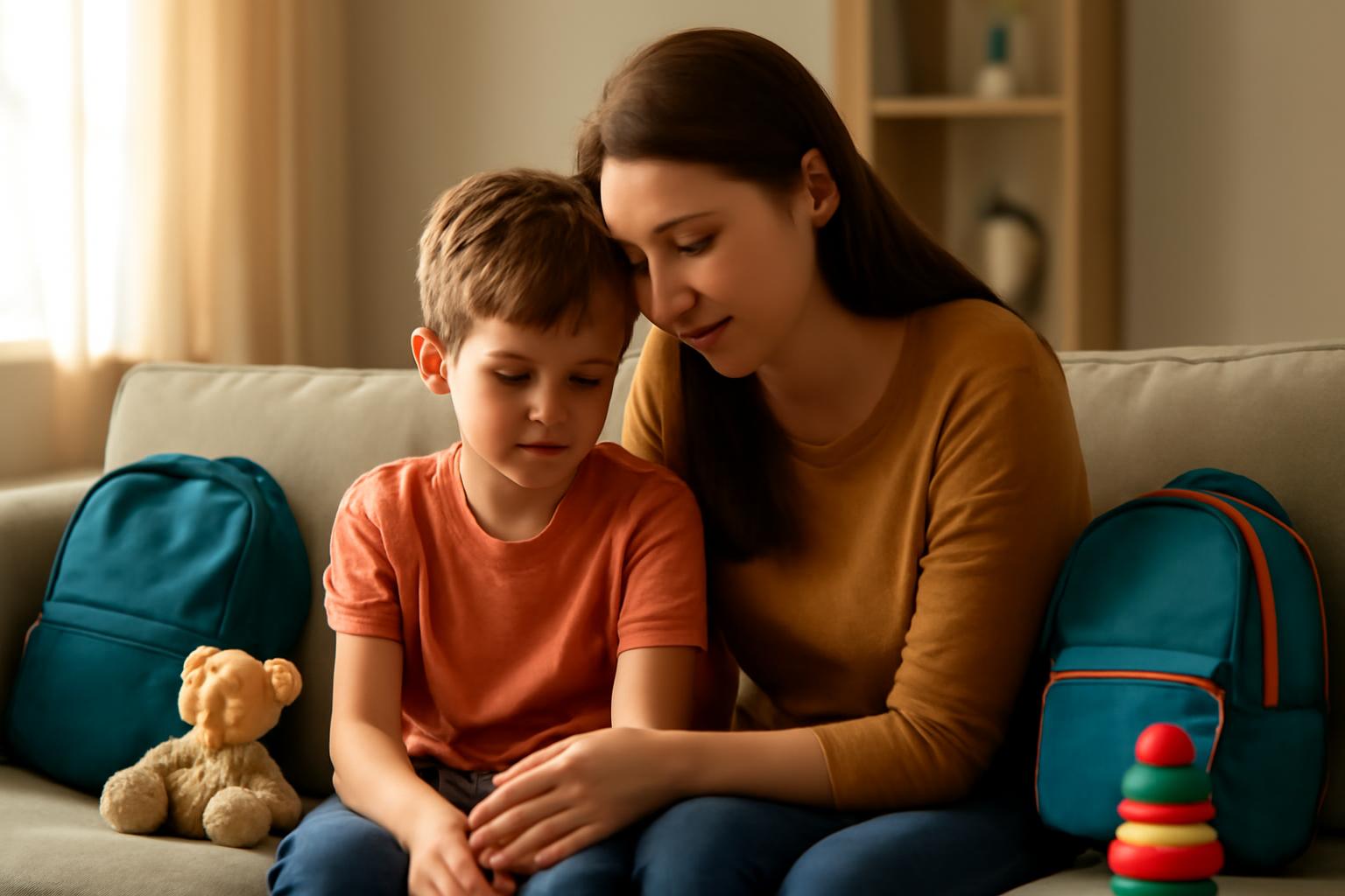 You are currently viewing <span style="color: red; font-weight: bold;">New! </span>Helping Kids Through Family Stress