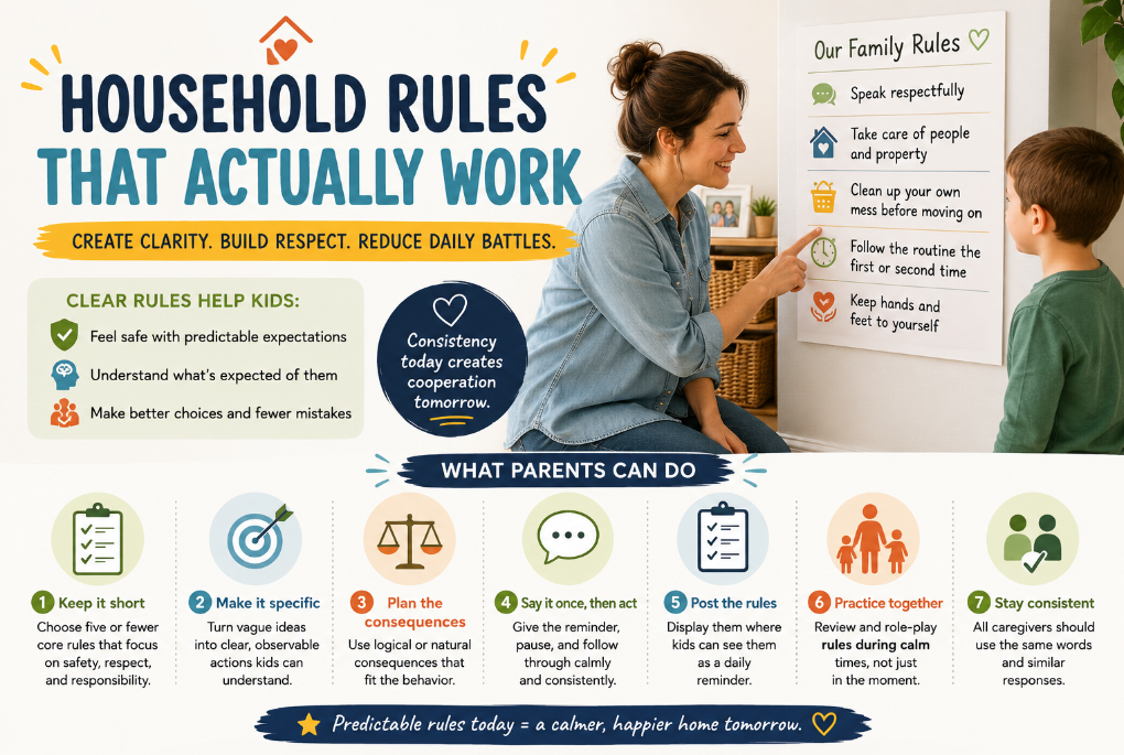 You are currently viewing <span style="color: red; font-weight: bold;">New! </span>How to Create Consistent Household Rules