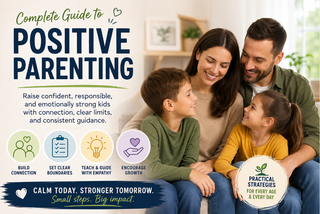 You are currently viewing <span style="color: red; font-weight: bold;">New! </span>Complete Guide to Positive Parenting