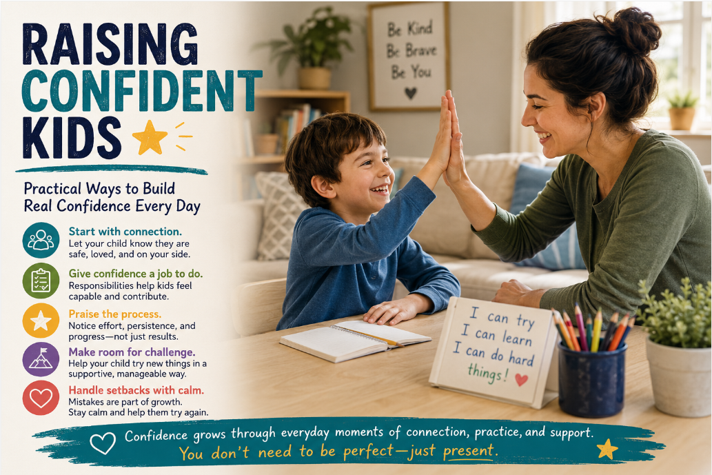 You are currently viewing <span style="color: red; font-weight: bold;">New! </span>Complete Guide to Raising Confident Kids